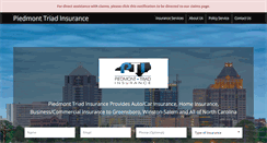 Desktop Screenshot of piedmonttriadinsurance.com